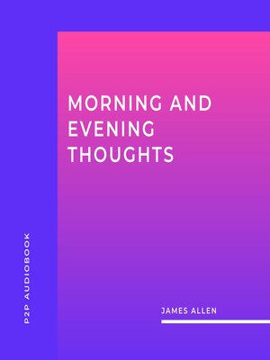 cover image of Morning and Evening Thoughts (Unabridged)
